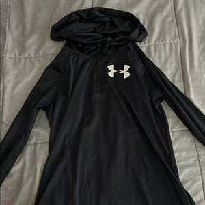 Under Armour Black Pullover with White Logo